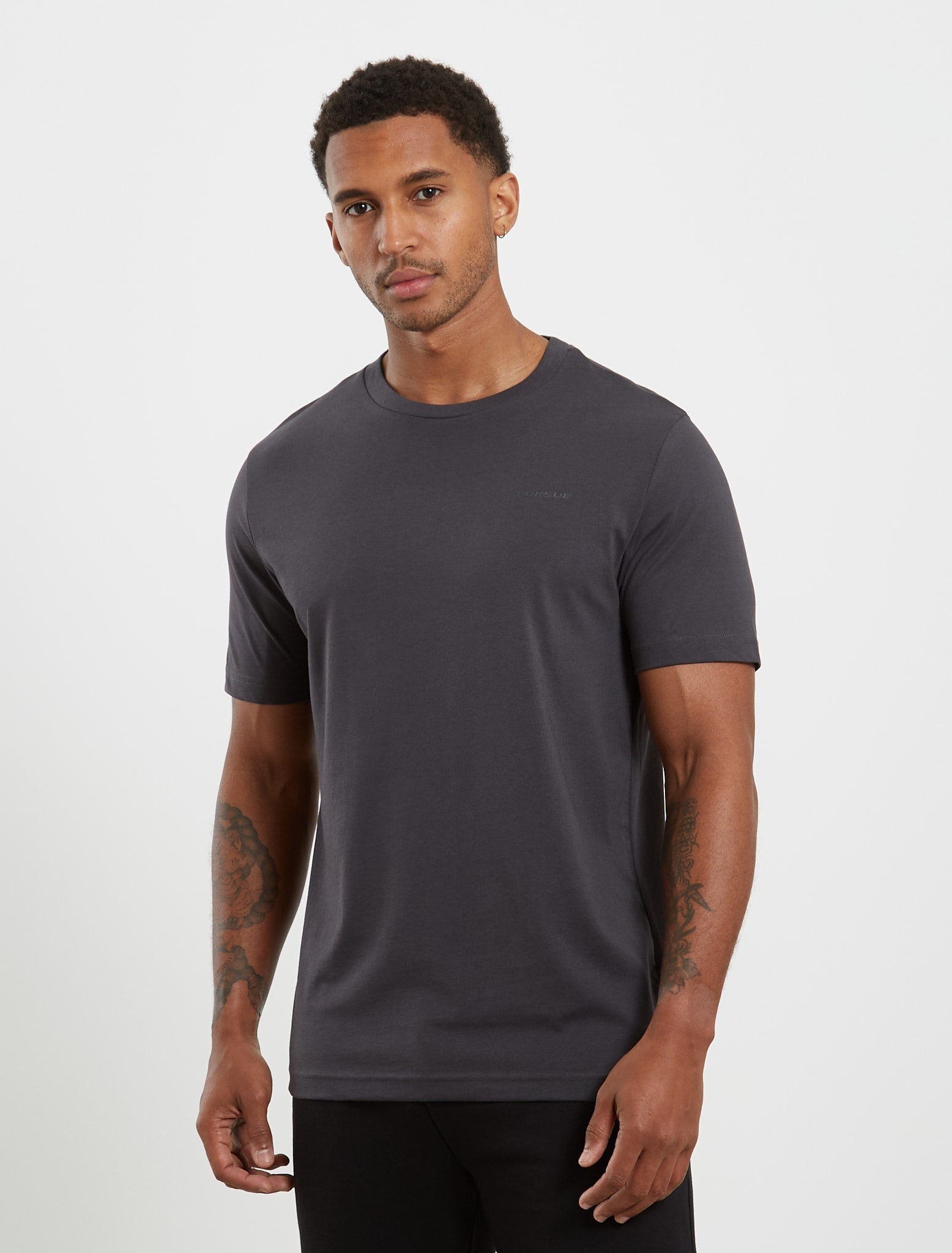 Core Relaxed Fit T-Shirt - Onyx Grey Pursue Fitness 1